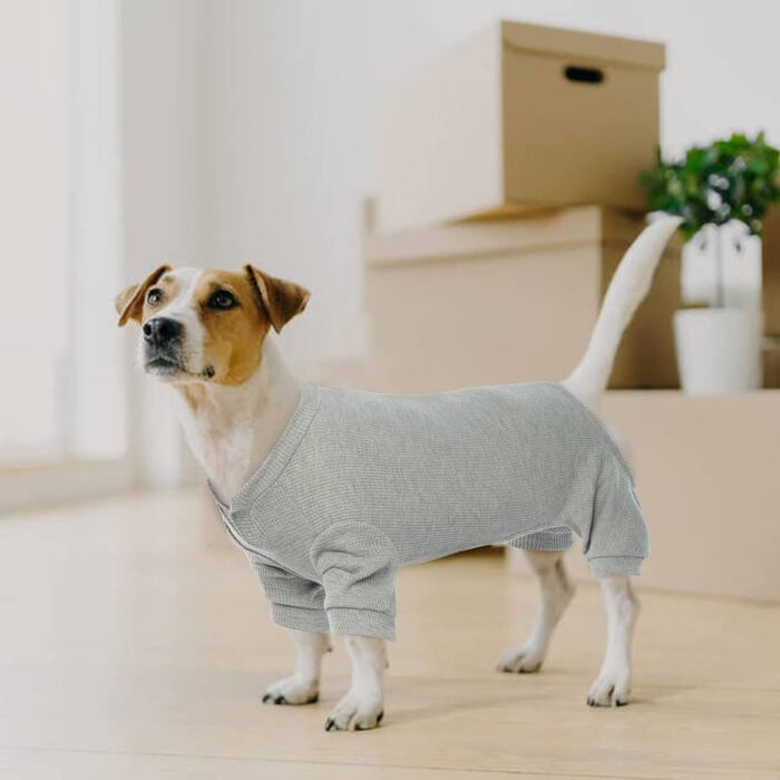 Зимовий теплий одяг для собак: жилети, куртки, комбінезони для собак різних розмірів (XS, B-Gray). Підходять для малих, середніх та великих собак.