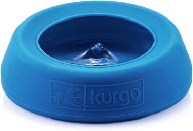 Kurgo Splash Free Wander: Миска для води для собак, 0.7 л, блакитна, витокозахисна, для подорожей