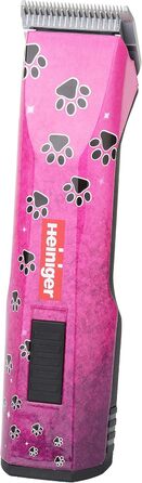 Машинка для стрижки Heiniger Saphir Pink SS з дротом і головкою №10, два акумулятори