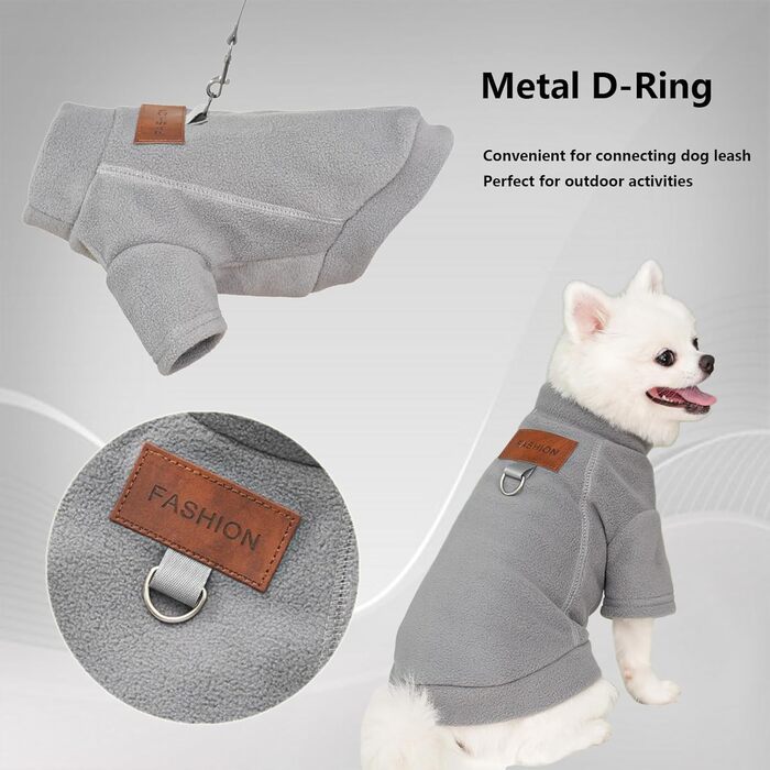 Пуловери для собак - 2/3 шт. з флісу, теплі, з високим коміром, для маленьких собак, кошенят, тепла зимова одяг для домашніх тварин (Сірий, Зелений, Синій, M)