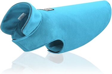 Зимовий теплий пуловер для собак з флісу Polar, бавовняна куртка для собак, блакитний, розмір M