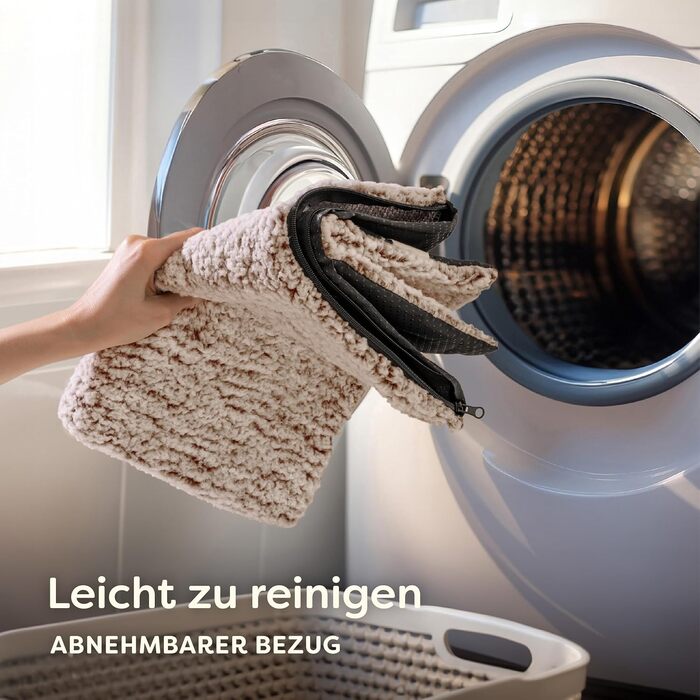 Самогріюча ковдра для собак та котів, коричнева, 60x45 см - м'яка та затишна ковдра для котів - з шумопоглинанням - знімний та пральний чохол - з антиковзною основою