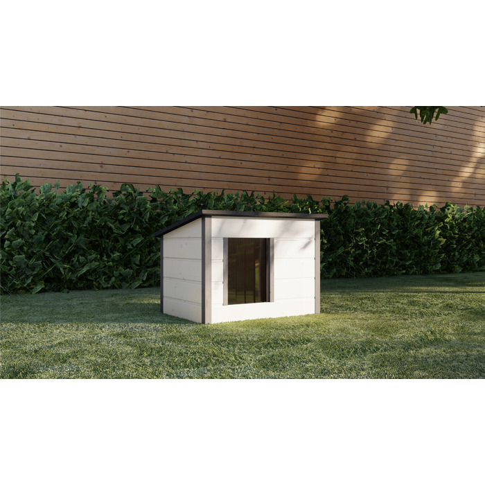 Будник для собак та котів LD1 утеплений + штора, серія TajgaWood