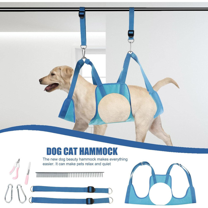 Нашийник для грумінгу собак Onlynery - м'який та зручний нашийник для догляду за шерстю | Легкий у чищенні та використанні для малих та середніх тварин, блакитний, розмір S