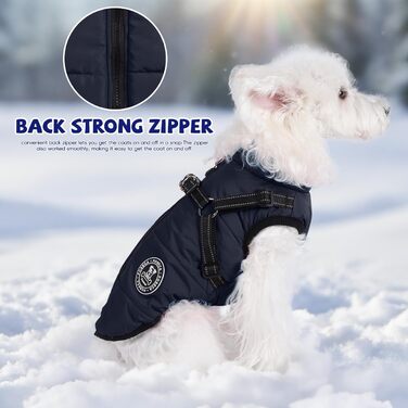 Водонепроникна зимова куртка для собак Poseca, тепла жилетка для малих, середніх та великих собак, з шлейкою, 3XL, зелена