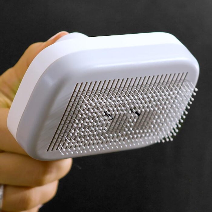 PiddiPet Іонна щітка для грумінгу тварин - 2 шт. Електрична щітка для собак та котів проти ковтунів та підшерстка, зменшує статичну електрику та випадання шерсті, м'яка, самоочисна, для чутливої шкіри