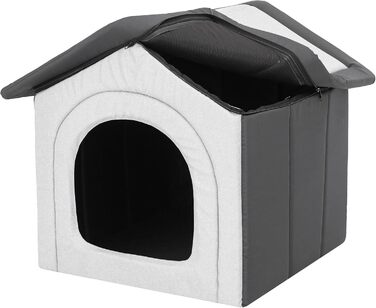 Будка для тварин, вольєр для собак, вольєр, будка для собак, зона відпочинку, вольєр для тварин, притулок для тварин, вольєр для собак R4: 55 x 60 см, матеріал: еко-сизаль + графіт Оксфорд R4 - 55 x 60 см