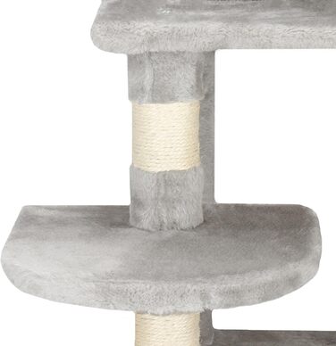 SPRINGOS Дряпка для котів з лежанкою і будиночком, 4 платформи, 145 см