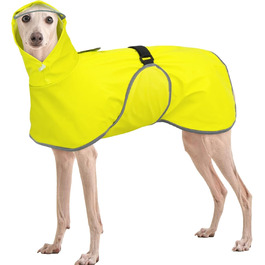 Дощовик для собак Kuoser, жовтий, XL - водонепроникний захист від дощу