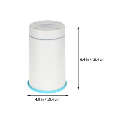 Машина для миття лап тварин FRCOLOR з силікону, USB-зарядка, ротаційна щітка, блакитний/білий колір, 16.4*10.4*2.3 см