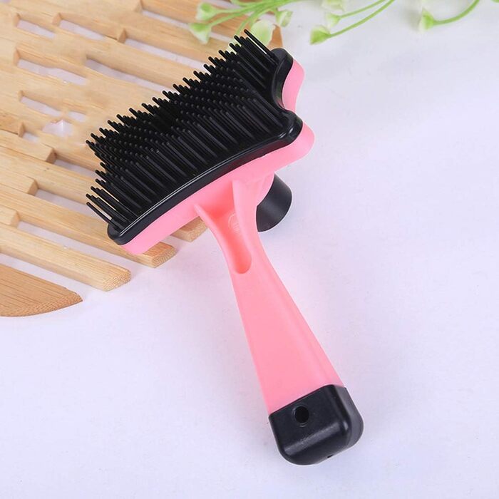 Гребінець для вичісування шерсті собак, розгладження волосся, видалення ковтунів, пластиковий гребінець для догляду за домашніми тваринами