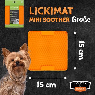 Набір для догляду за зубами собаки QCHEFS: флокери та Lickimat Soother проти неприємного запаху та зубного каменю. Ідеально для заспокоєння та догляду в дорозі. Аксесуар для собак, Lickidental Bundle Mini Soother