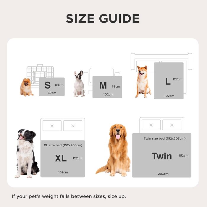Водонепроникний коврик для собак BEDSURE 152x203 см - м'який, миючий, для великих собак, сірий