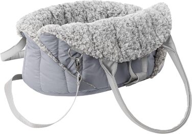 Сумка-переноска для собак, транспортувальна сумка, переноска для тварин, регульована висота, аксесуари для собак, переноска для подорожей, 38x24x28 см, розмір Asche 1: 38x24x28 см Asche