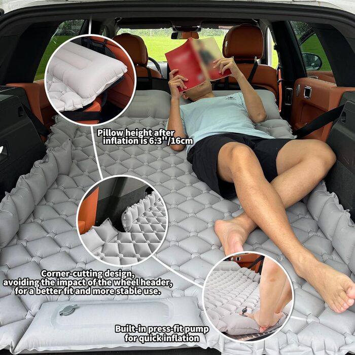 Підставка для авто-матрацу EULANT - розширювач заднього сидіння для собак та комфортних подорожей