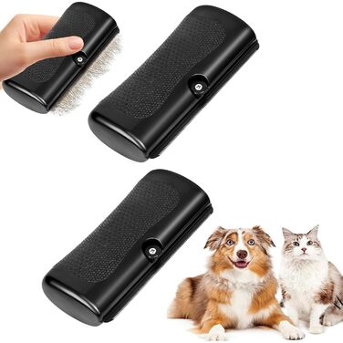 Набір гребінців для собак та котів Fur Wonder Brush (2 шт.) - видалення шерсті, комфортна ручка, для догляду за тваринами