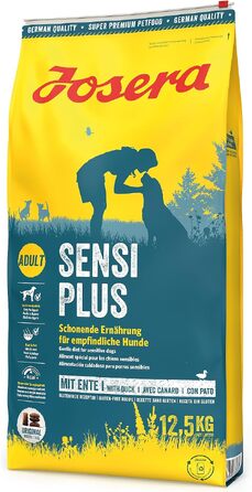 Сухий корм для дорослих собак Josera SensiPlus з качкою та рисом, гіпоалергенний, 12.5 кг
