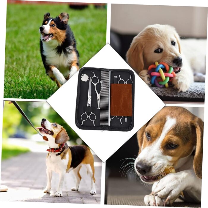 Набір професійних ножиць для грумінгу тварин з нержавіючої сталі