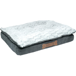 Крісло-ліжко для собак Petface Ultimate Luxury з memory foam, сірого кольору, XL, 120 x 90 x 15 см, машинне прання