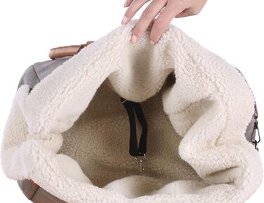 Сумка для собак Kuzco Braun – 40x25x29 см – поліестер, знімний підкладник, знімне дно, ніжки, страховка, ручки