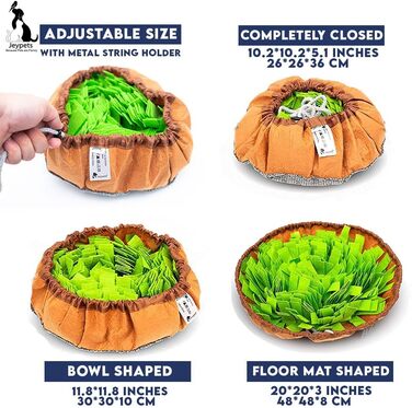 Schnüffelmatte для собак Jeypets з іграшкою-шнурком. Розвиває навички пошуку їжі. Чудовий подарунок на день народження вашого улюбленця.