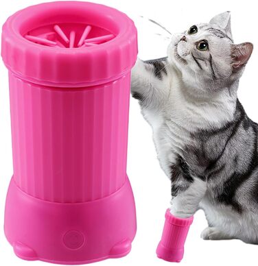 Автоматичний мийник лап для собак Pomurom, USB, для дому, середні та великі породи, цуценята, зелений (рожевий)