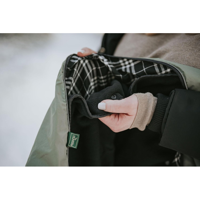 Водонепроникний теплий дощовик для собак Hunter Uppsala, хакі, 2в1 знімний підкладка, розмір 30