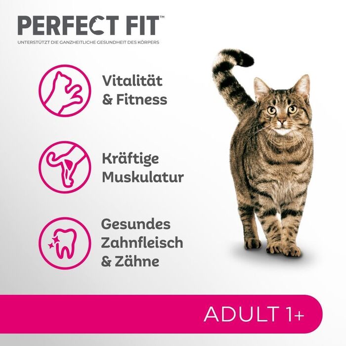 Сухий корм для дорослих котів Perfect Fit Adult 1+ з куркою, 7 кг