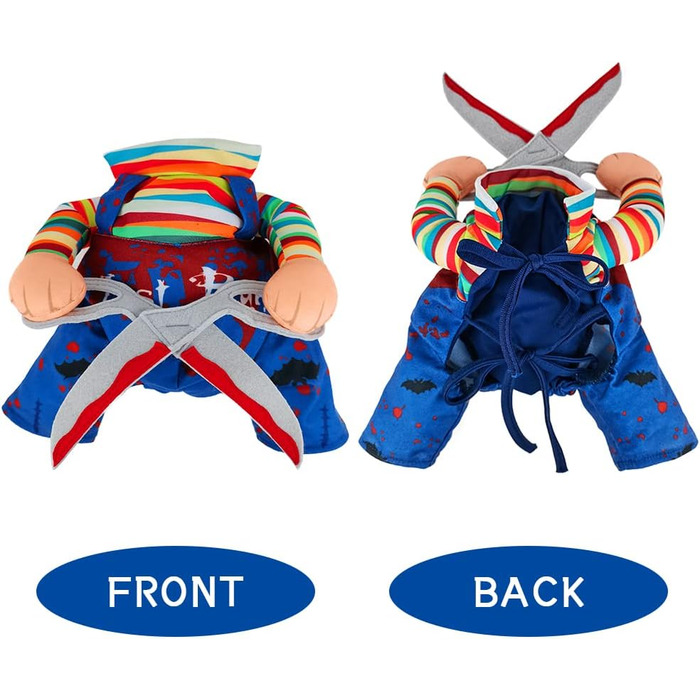 Костюм для собак NACOCO на Хелловін: стильний, для косплею, для святкування, для маленьких собак та котів (великий)