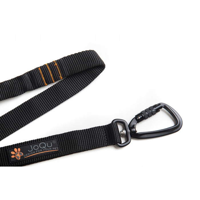 Амортизаційний поводок для канікросу JoQu Canicross Rope Shock, чорний