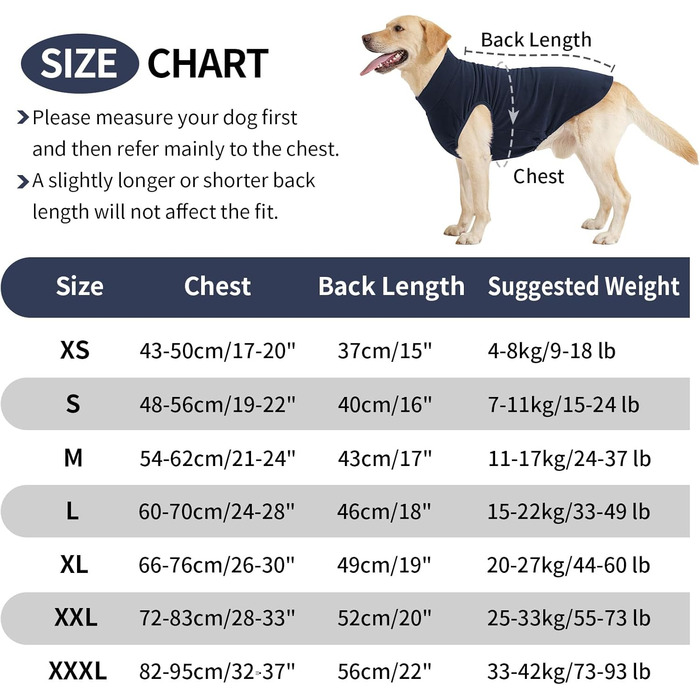 Пуловер для собак HEYWEAN: теплий флісовий костюм для маленьких, середніх та великих собак XL, синій