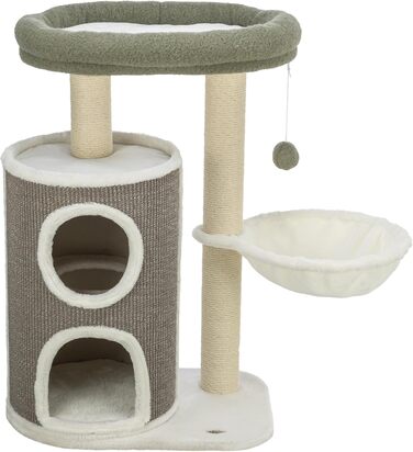 Дерево-подряпування TRIXIE Dante 114 см, бежеве – багатоярусне, з місцями для відпочинку та іграми