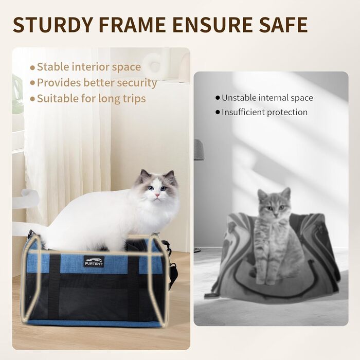 Трансформер для котів та собак на 2 тварин, сумка-переноска, 50,8 x 33 x 20 см, блакитна