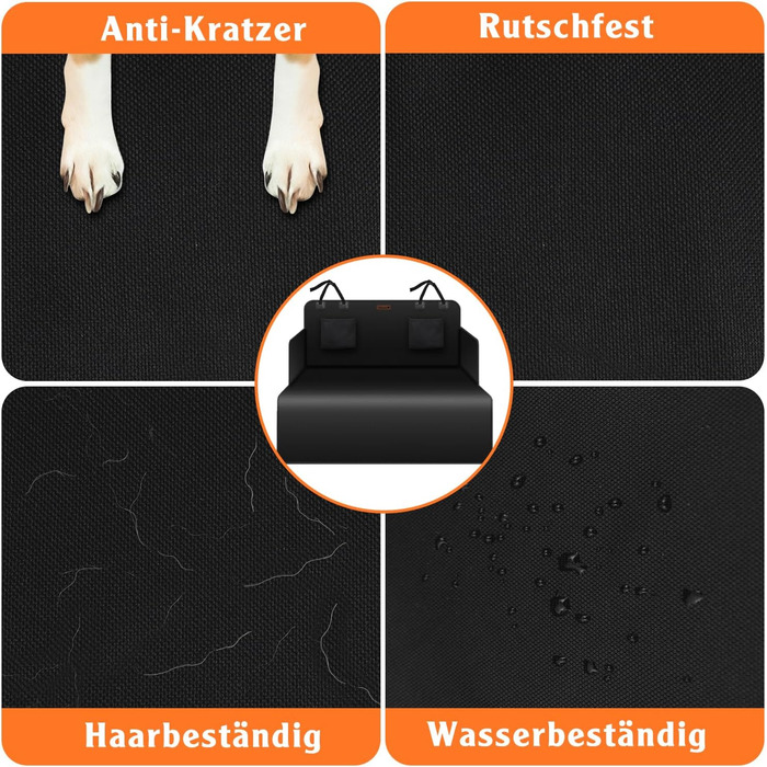 Захист для багажника автомобіля Alfheim для собак - преміум килимок, водовідштовхувальний та стійкий до подряпин, підходить для седанів та компактних/середніх SUV