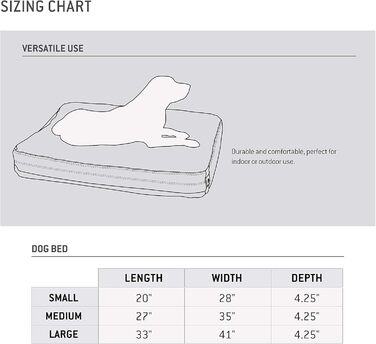 Лягушкове ліжко для собак Carhartt Firm Duck, міцний канвас, водонепроникна підкладка, середній розмір, камуфляж Asphalt Duck, колір Carhartt Brown (Sherpa Top), розмір 89 x 69 x 10 см