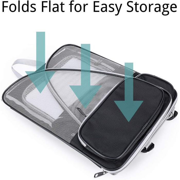 Рюкзак для собак та котів Lollimeow: дихаюча сітка, схвалено авіаперевізниками, для подорожей та прогулянок