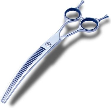 Ножиці для грумінгу собак, 35 зубів, права кривизна, для стрижки та проріджування шерсті