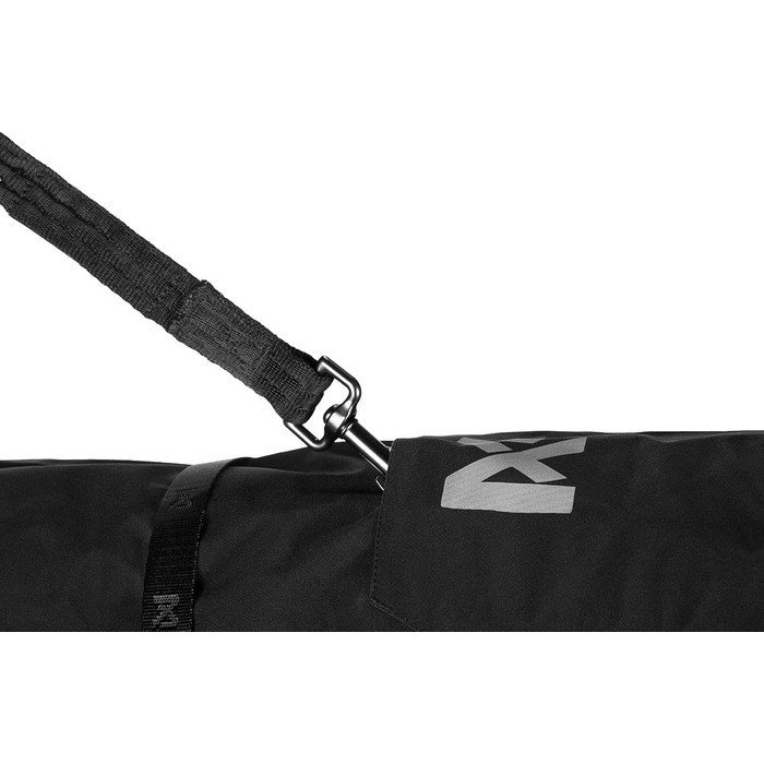 Дощовик для собак Non-stop dogwear Fjord, водонепроникний, регульований, з дихаючою тканиною, світловідбиваючими смугами, отворами для повідка та петлями для лап, для середніх порід (помаранчево-чорний, розмір 55)