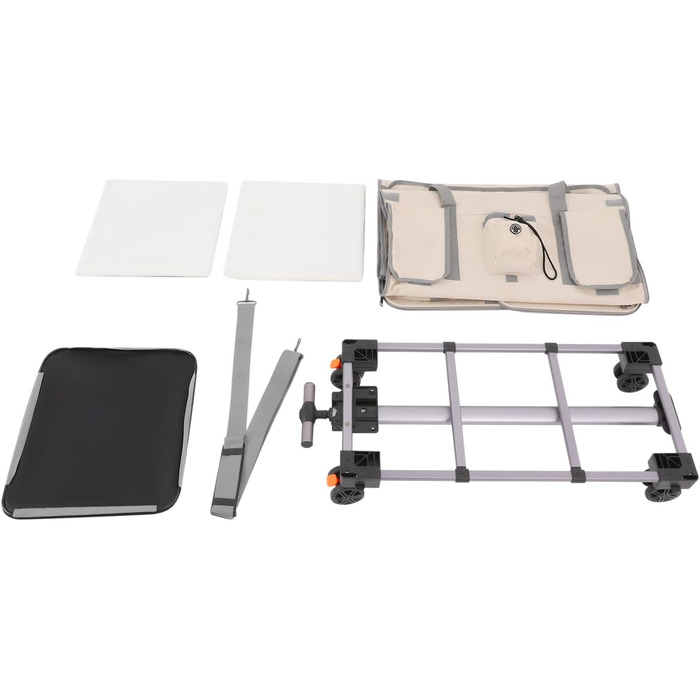 Транспортна переноска для собак та котів з колесами, складна, з дихаючими віконцями, двокамерна (Бежевий)