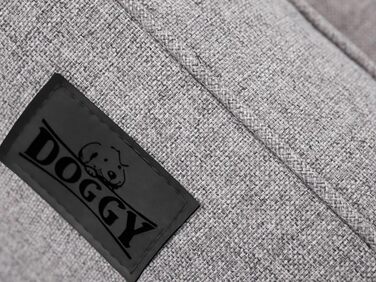 Ліжко для собак, корзина для собак, ліжко-кімната для тварин, знімний чохол, сірий колір, XXL (117x79 см)