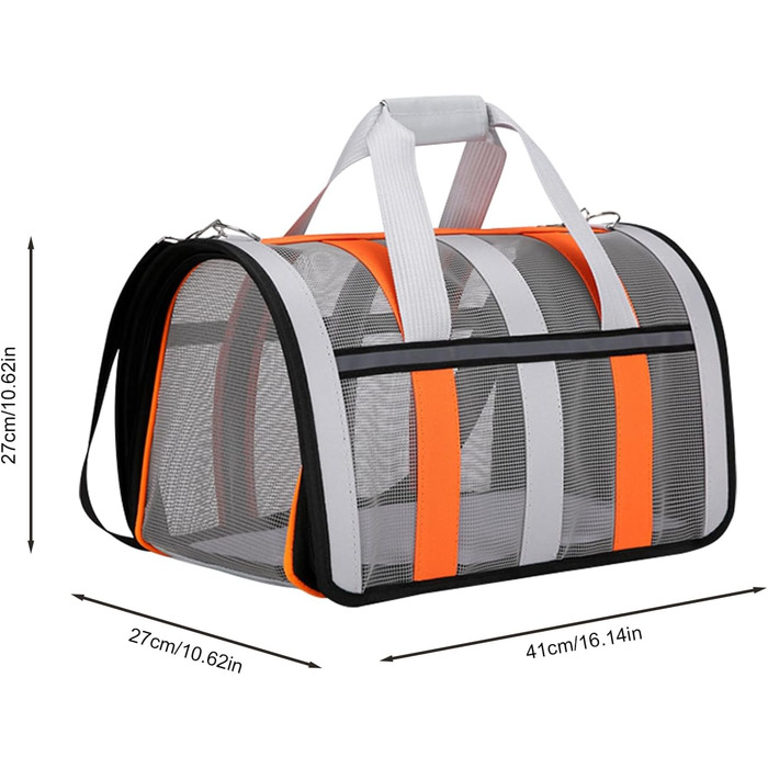 Складана переноска для тварин: зручна переноска для собак та котів з вентиляцією, м'яка сумка для обличчя, легка переноска для подорожей літаком та прогулянок
