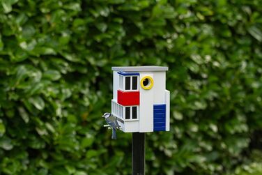 Будиночок для птахів Wildlife Garden WG1124 Multiholk De Stijl, комбінований годівничка й гніздівля з дерева