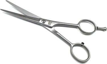 Професійна ножиця для собак, вигнута, SOLINGEN, з гачком, мікрозубці, 15 см