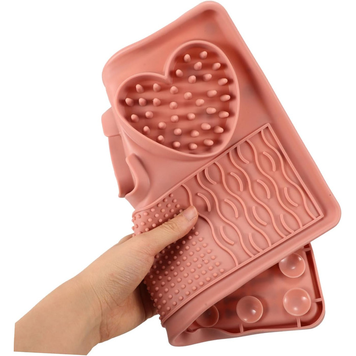 Силіконовий килимок для повільного годування тварин з присосками, великий для собак та котів - захист від травлення