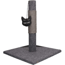 Котячий когтетоп Rosewood 40146 стильний та сучасний, з повсті та сизалю, антрацит