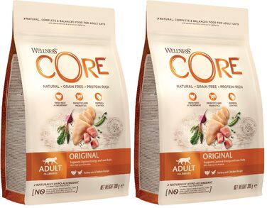 Сухий корм для котів Wellness CORE Original з куркою та індиком, 4 кг