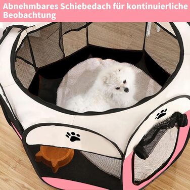 Клітка-вигул для цуценят та котів, сіра, SAC2409035