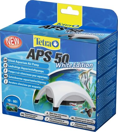 Tetra APS 300 — тиха мембранна помпа для акваріума 120-300 л, біла
