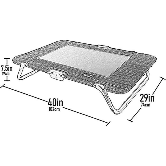 Лягушковий лежак для тварин Pet Gear Lifestyle - піднятий лежак, міцне дихаюче мереживо, для дому та вулиці, легкий та портативний, хмарний комфорт
