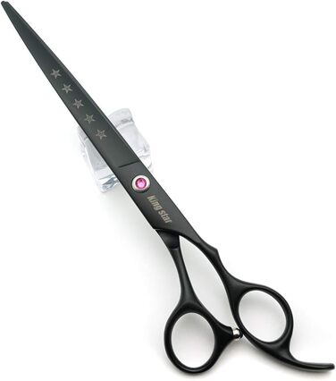 Набір професійних ножиць для грумінгу тварин Kingstar 8.0 дюймів (3 шт.) - прямі, витончувальні, вигнуті + гребінець